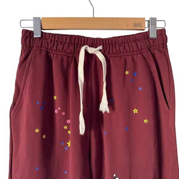 Sp5der Maroon Burgundy V2 Sweatpants Mens size small - Picture 2 of 9